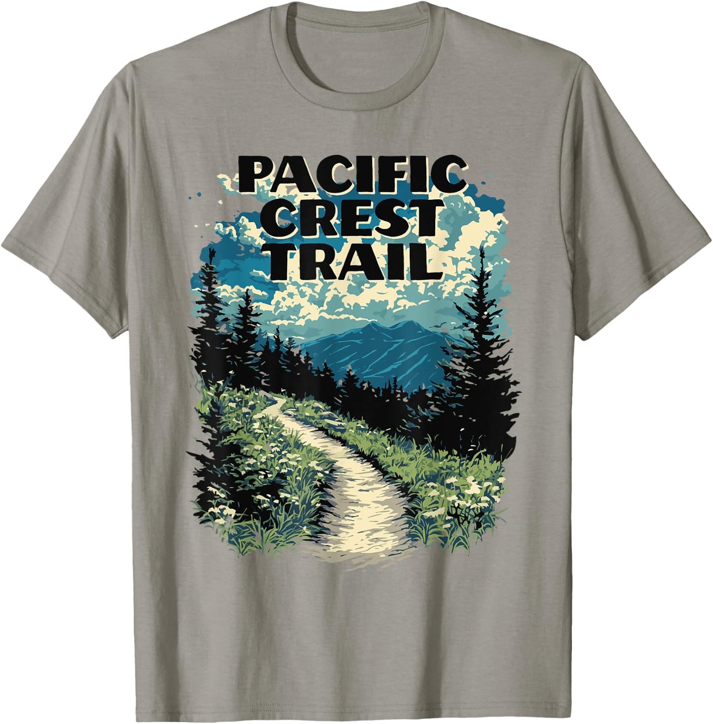 Symbiosis Supply Co. Pacific Crest Trail Classic Fit , Grey, Small T-Shirt - T-Shirt | Sand