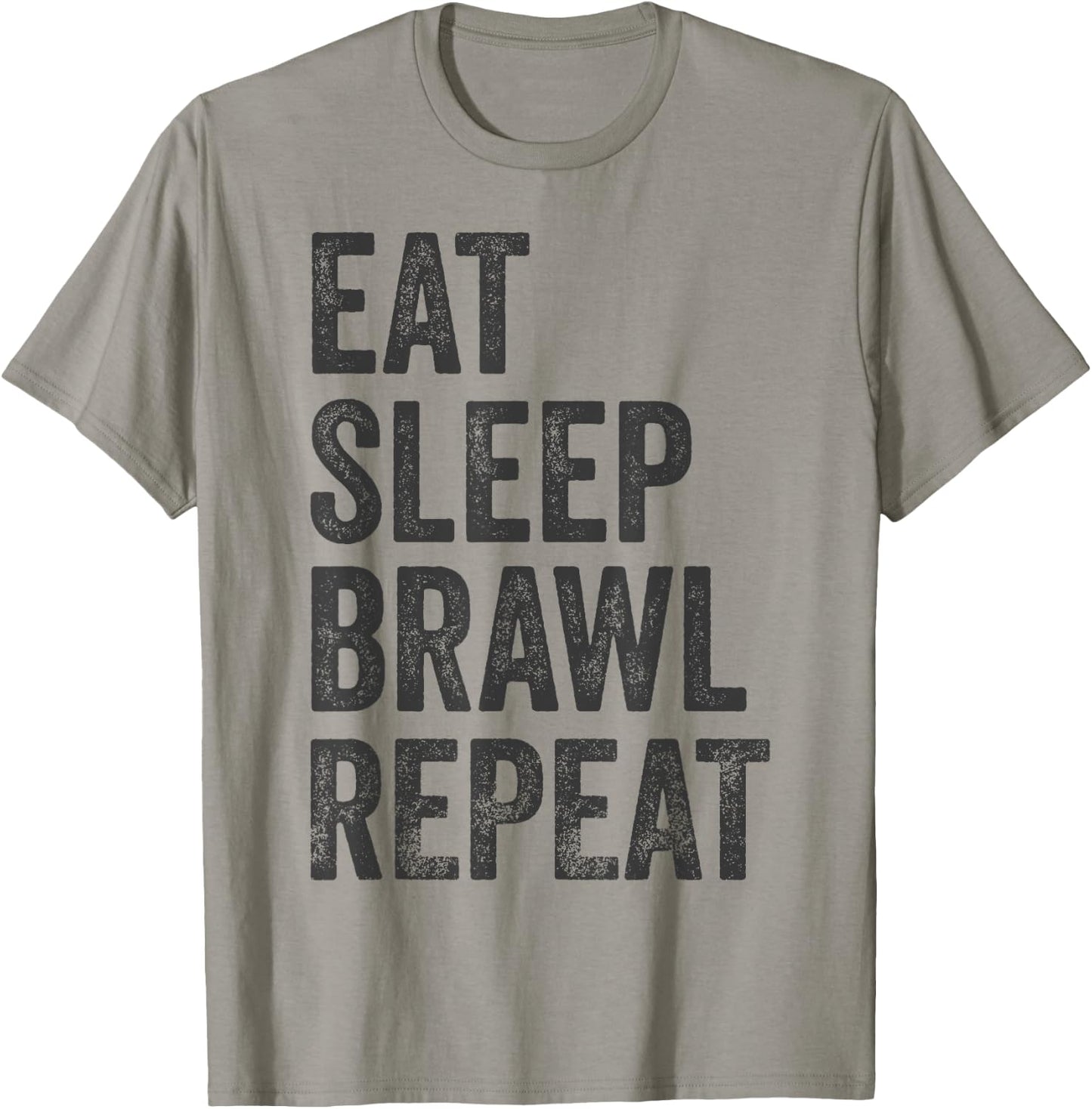 Eat Sleep Brawl Repeat Brawler Funny Video Gamer T-Shirt - T-Shirt | Sand