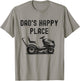 Dad's Happy Place Funny Lawnmower Father's Day Dad Jokes T-Shirt - T-Shirt | Sand