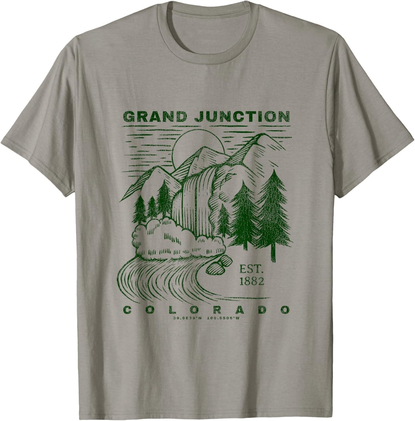Grand Junction Colorado Neat Souvenir Rustic Grand Junction T-Shirt - T-Shirt | Sand