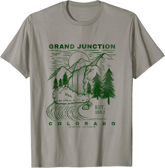 Grand Junction Colorado Neat Souvenir Rustic Grand Junction T-Shirt - T-Shirt | Sand