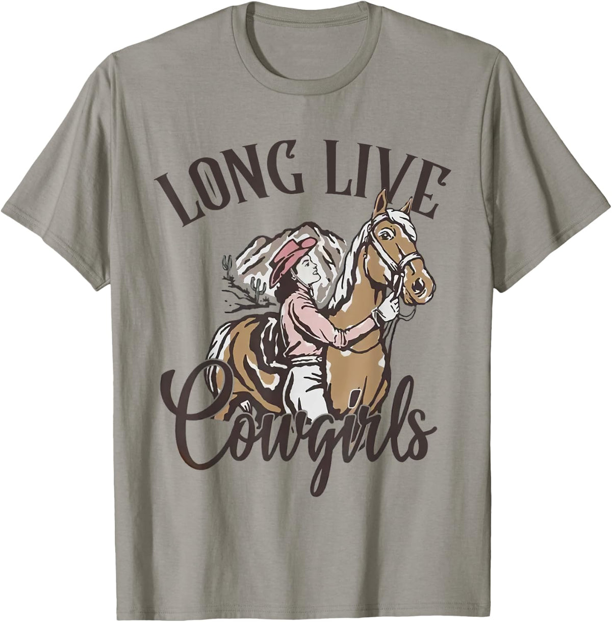 Long Live Howdy Western Country Cowgirls Let's Go Girls T-Shirt - T-Shirt | Sand