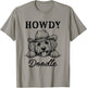 Howdy Goldendoodle Cowboy Dog Lover Western Humor T-Shirt - T-Shirt | Sand