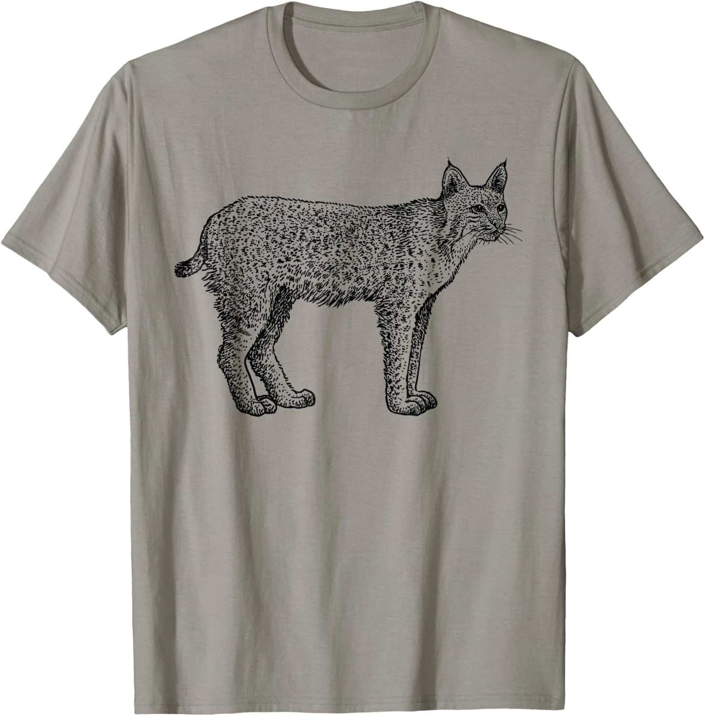 Bobcat Wildlife Shirt Sprit Animal for Kids Men Women T-Shirt - T-Shirt | Sand