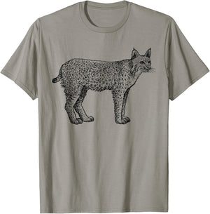 Bobcat Wildlife Shirt Sprit Animal for Kids Men Women T-Shirt - T-Shirt | Sand