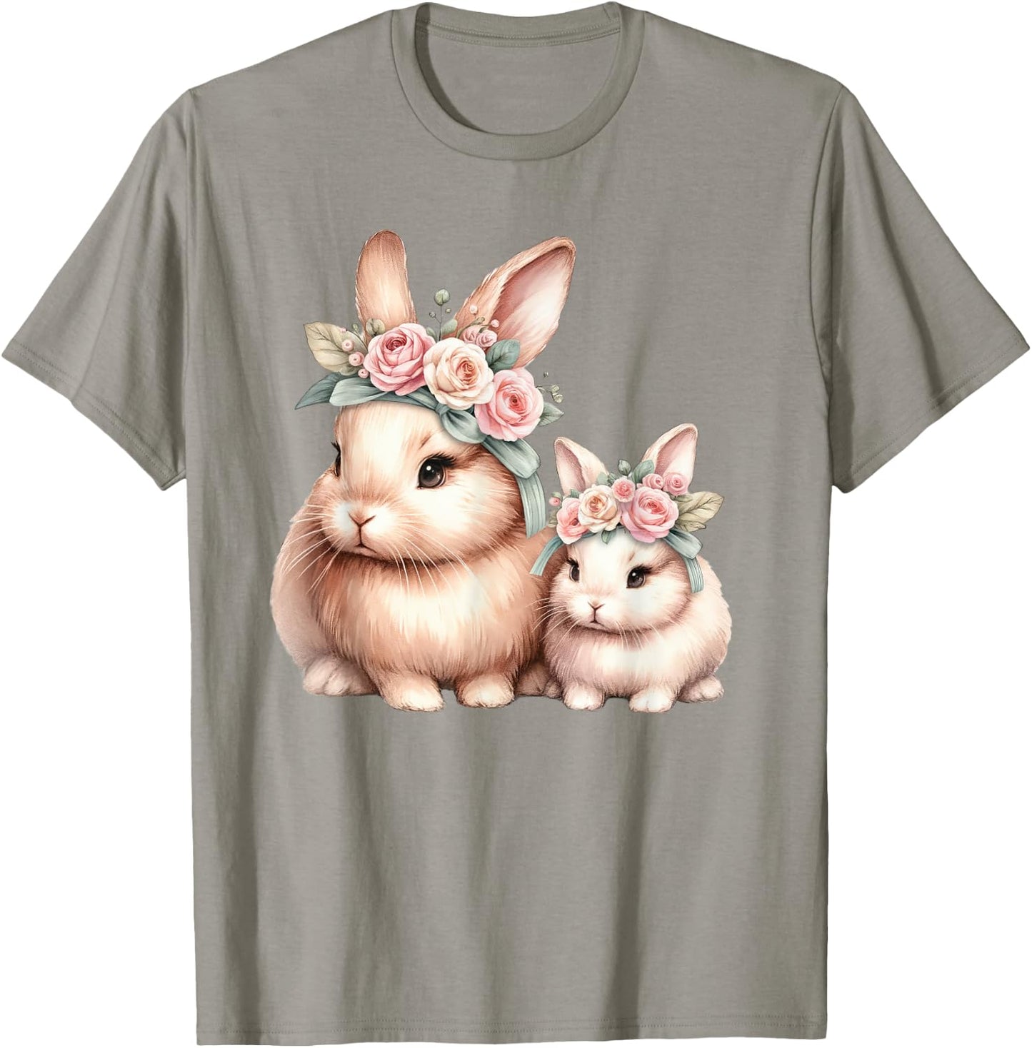 Mama Bunny Rabbit Owner New Mom Mommy For Mothers Day T-Shirt - T-Shirt | Sand