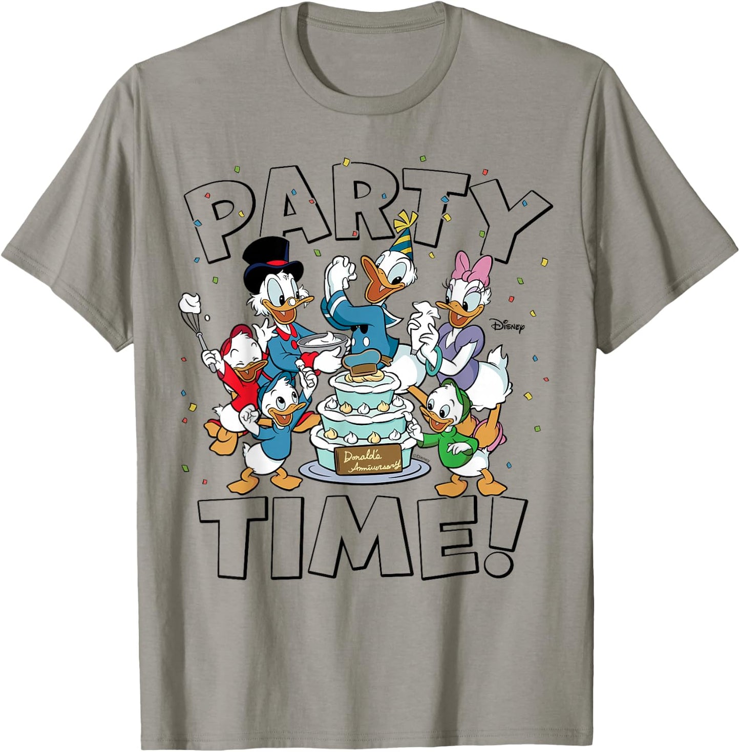 Donald Duck Scrooge McDuck Daisy Duck Huey Dewey Louie Party T-Shirt - T-Shirt | Sand
