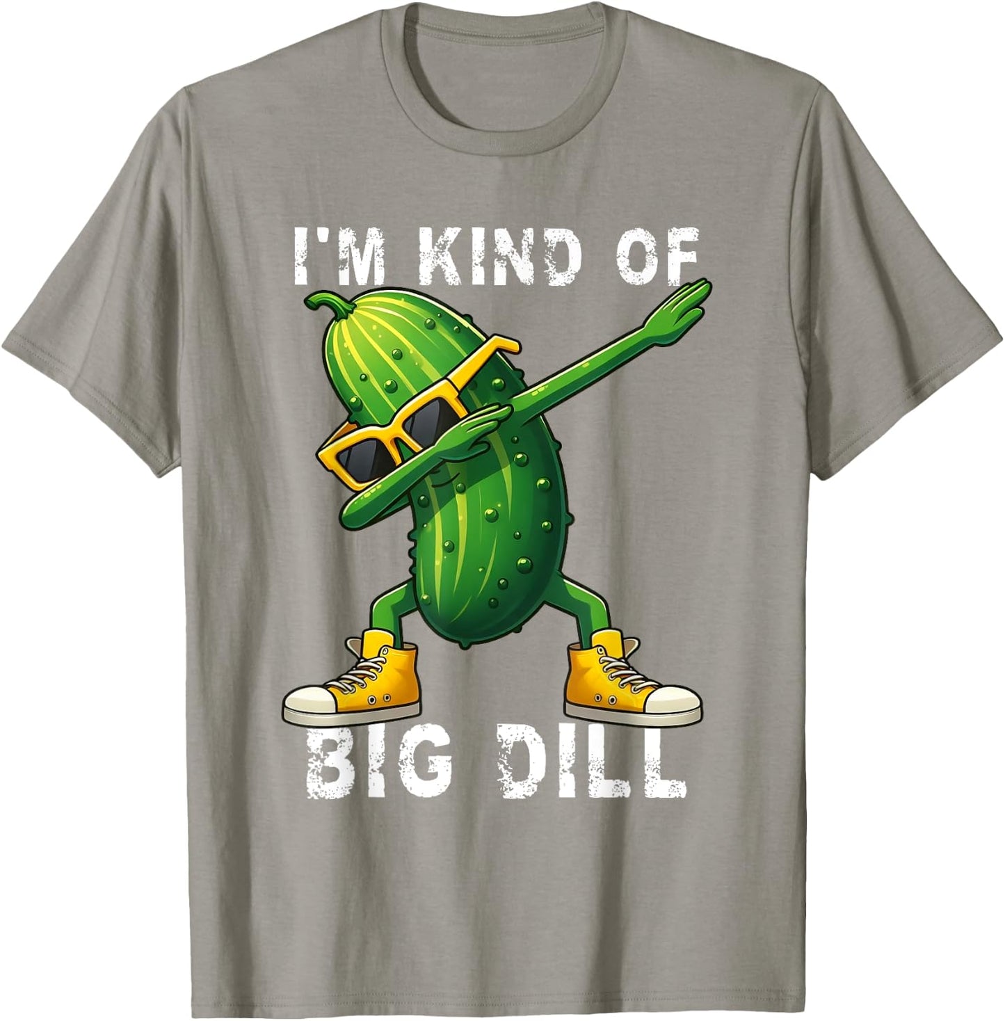 I’m Kind Of Big Dill Pickle Dabbing Halloween Cucumber T-Shirt - T-Shirt | Sand