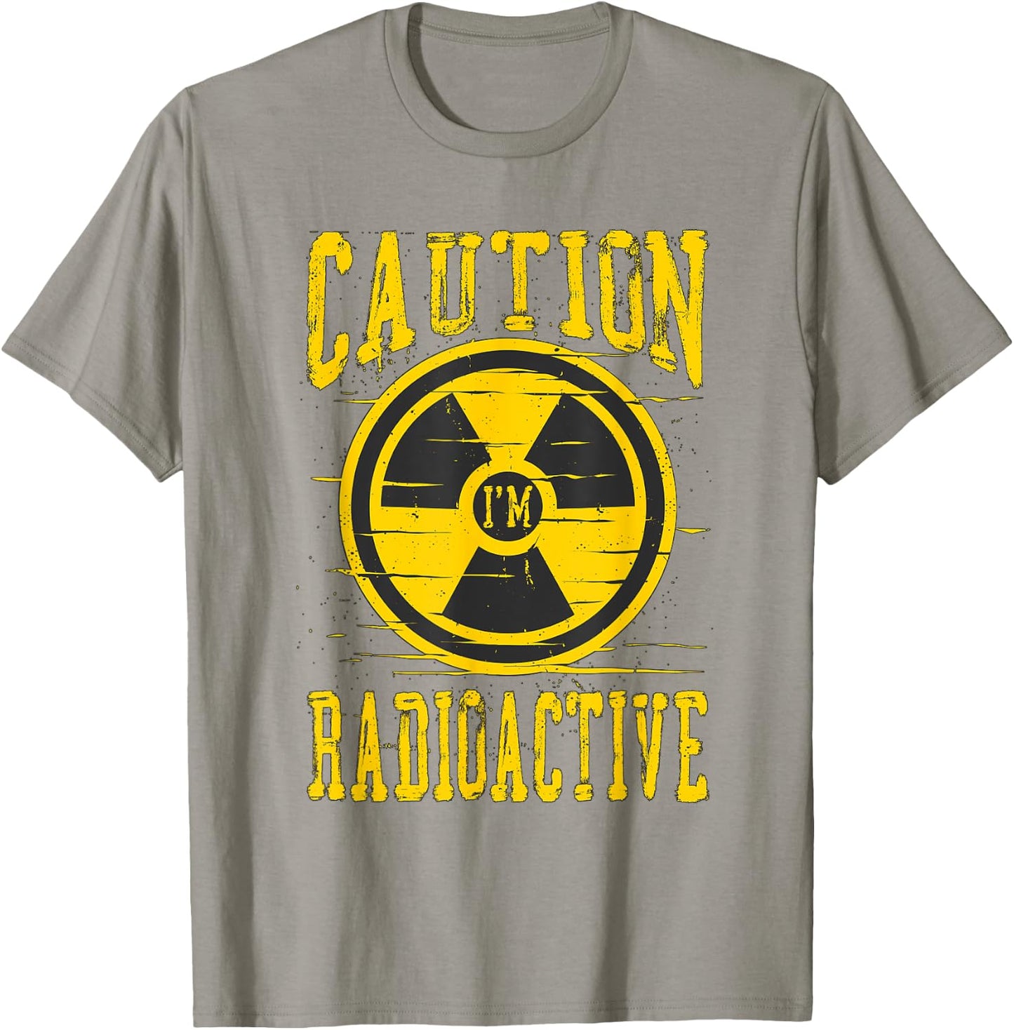 Caution I'm Radioactive Radiation Therapy Cancer Awareness T-Shirt - T-Shirt | Sand