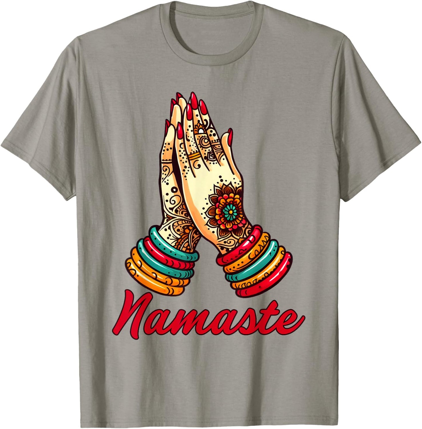 Yoga Namaste T-Shirt - T-Shirt | Sand