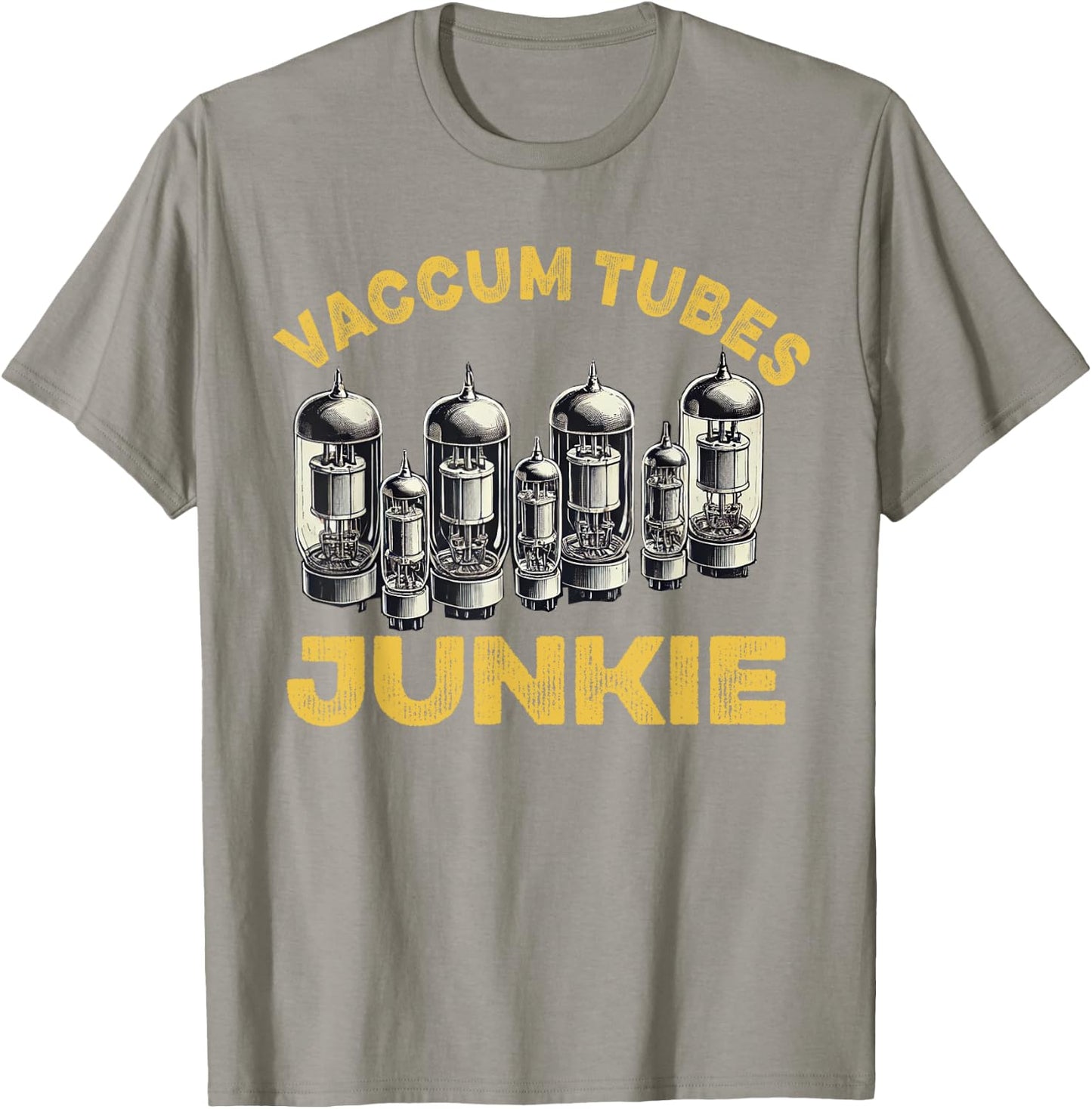 Vacuum tube Amp Amplifier Analog Audio Electron Valve Guitar T-Shirt - T-Shirt | Sand