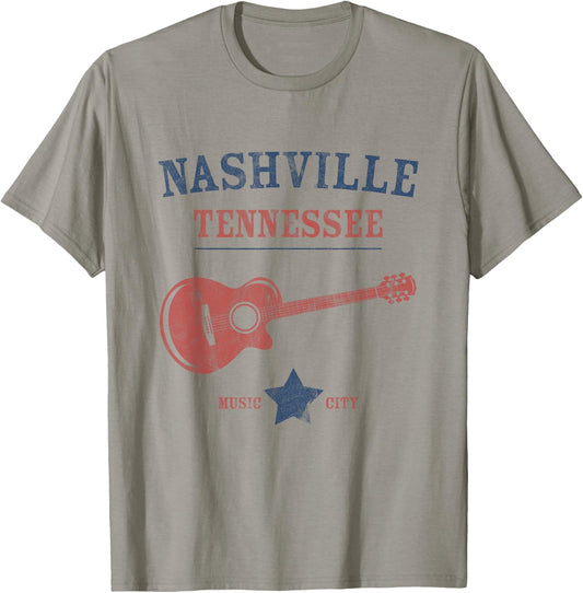 Nashville - Guitar T-Shirt - T-Shirt | Sand