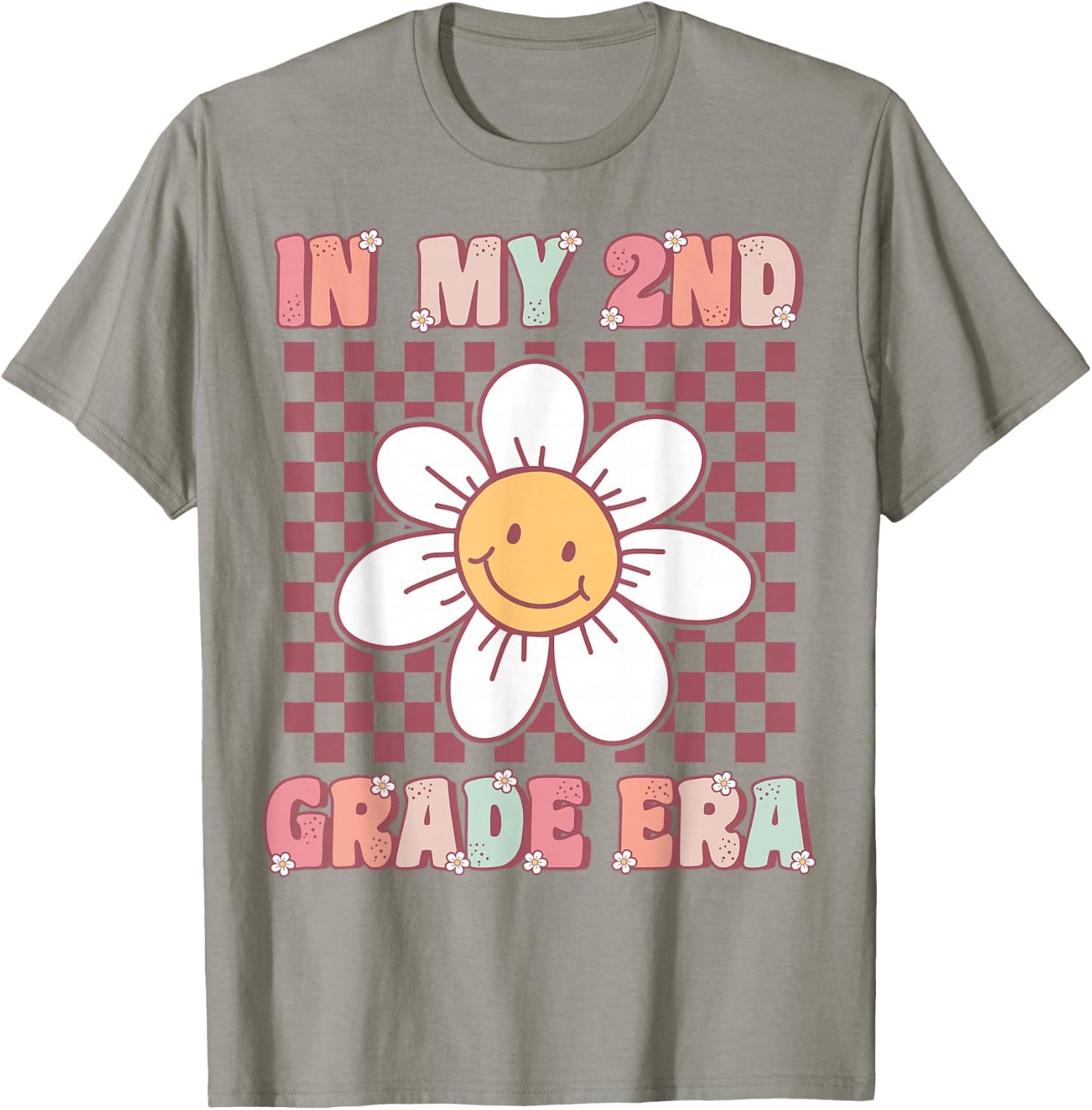 In My 2nd Grade Era Cute Groovy Second Grade Back to School T-Shirt - T-Shirt | Sand