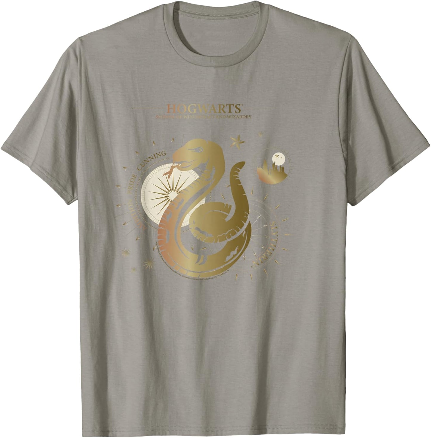 Harry Potter Ambition, Pride, Cunning, Slytherin T-Shirt - T-Shirt | Sand