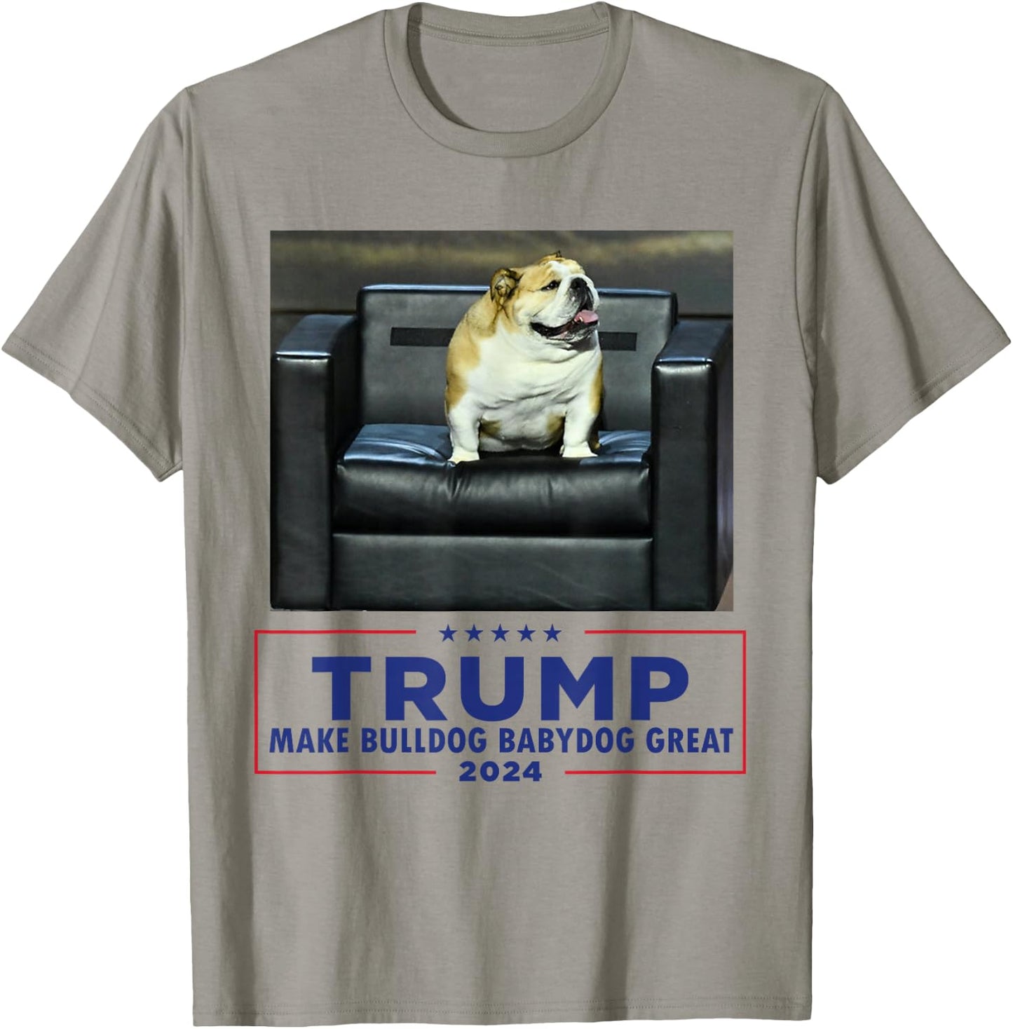 Bulldog Babydog West Virginia Jim Make Dog Great Funny T-Shirt - T-Shirt | Sand