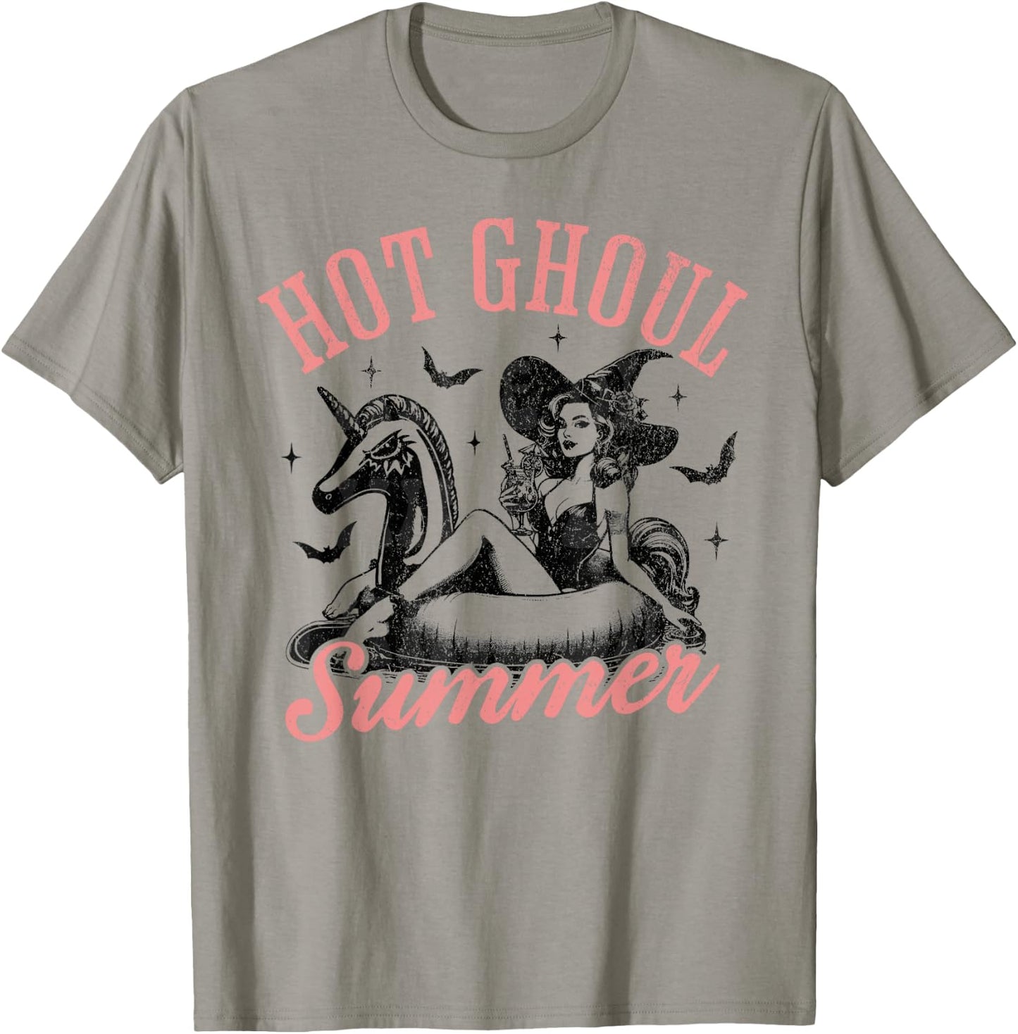 Women Funny Halloween Hot Ghoul Summer Summerween T-Shirt - T-Shirt | Sand