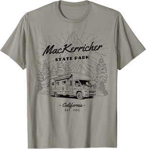 MacKerricher State Park Retro Vintage RV Motorhome T-Shirt - T-Shirt | Sand