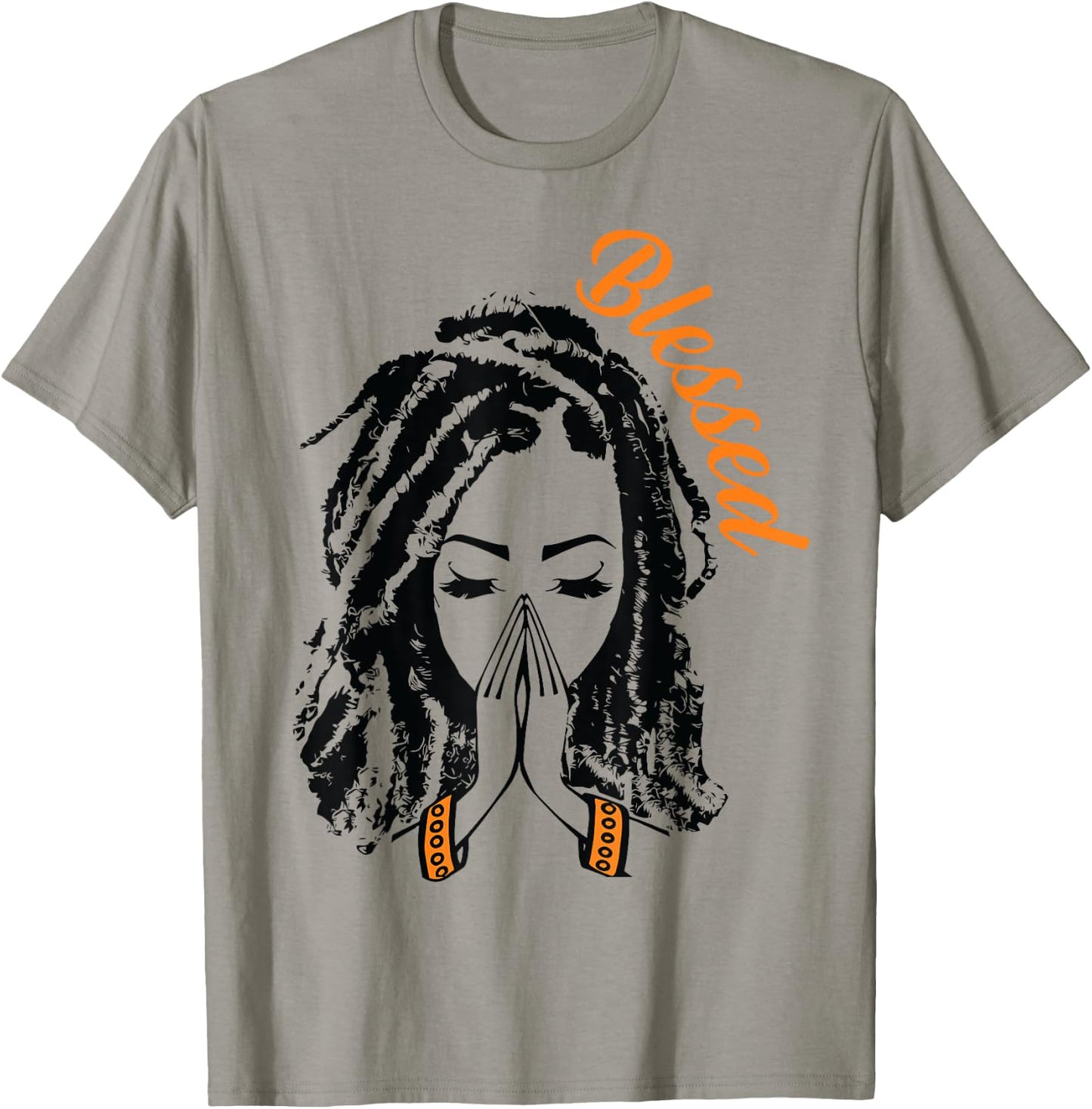 Melanin Poppin Black Girl Magic Plus Size Faith Based T-Shirt - T-Shirt | Sand
