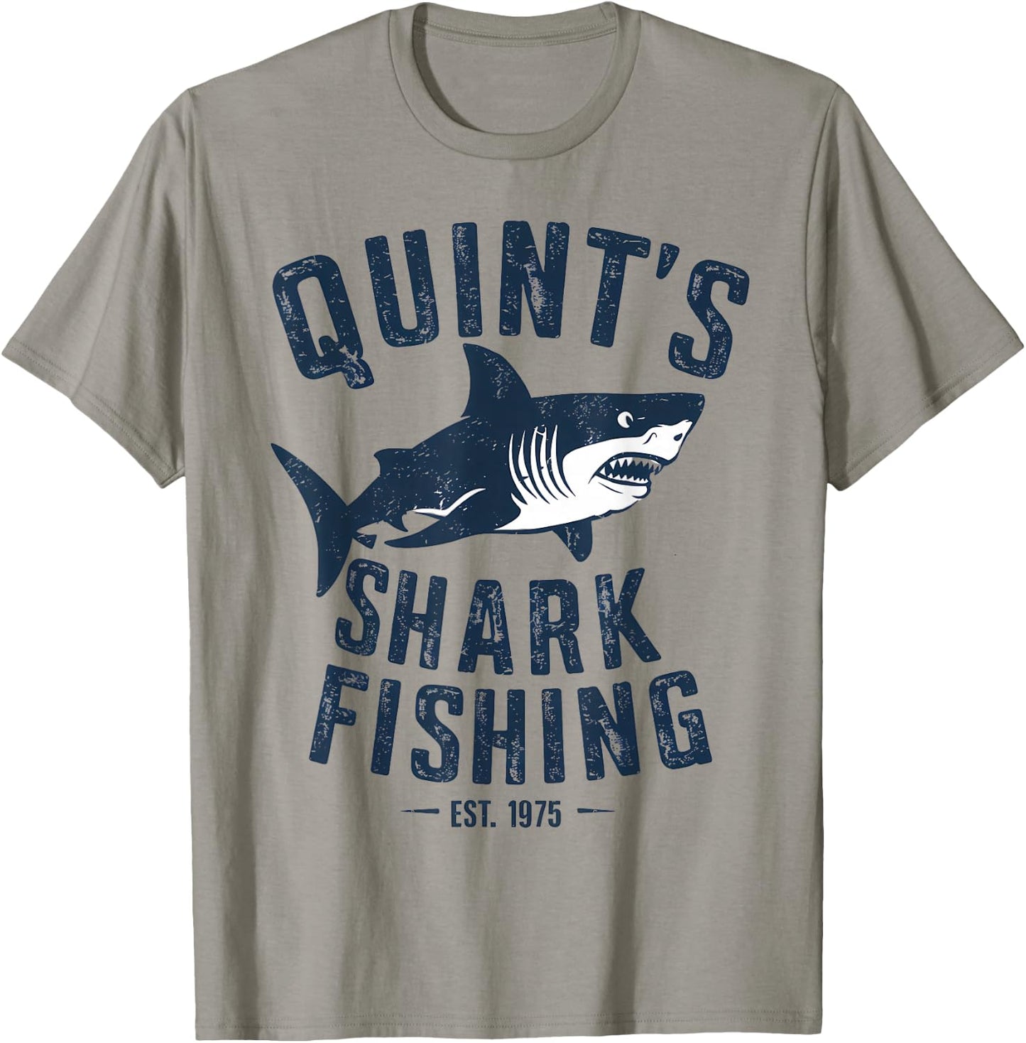 Vintage Quint's Shark Fishing 1975 Retro T-Shirt - T-Shirt | Sand