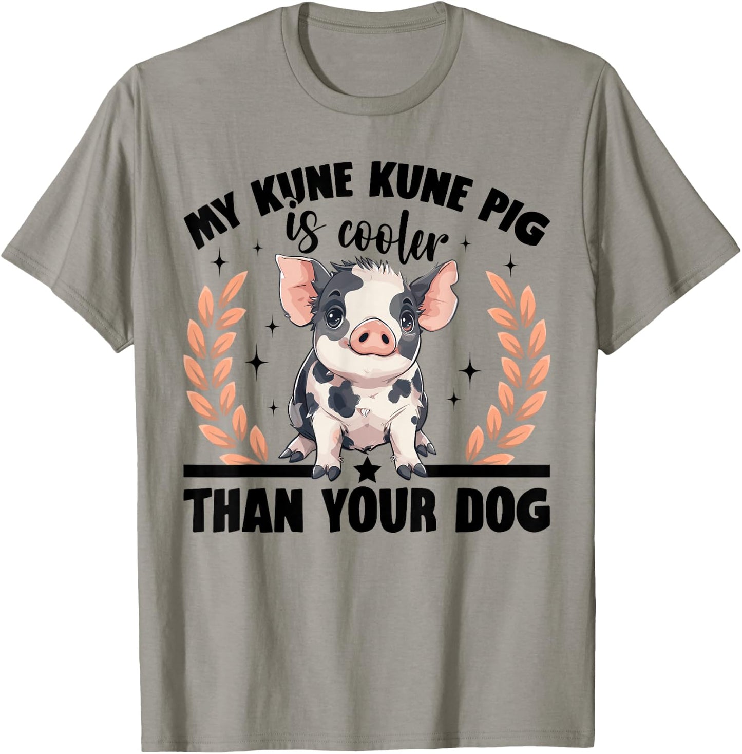 Kune Kune Pig Owner Pig Breeder Supplies Kunekune Girl T-Shirt - T-Shirt | Sand
