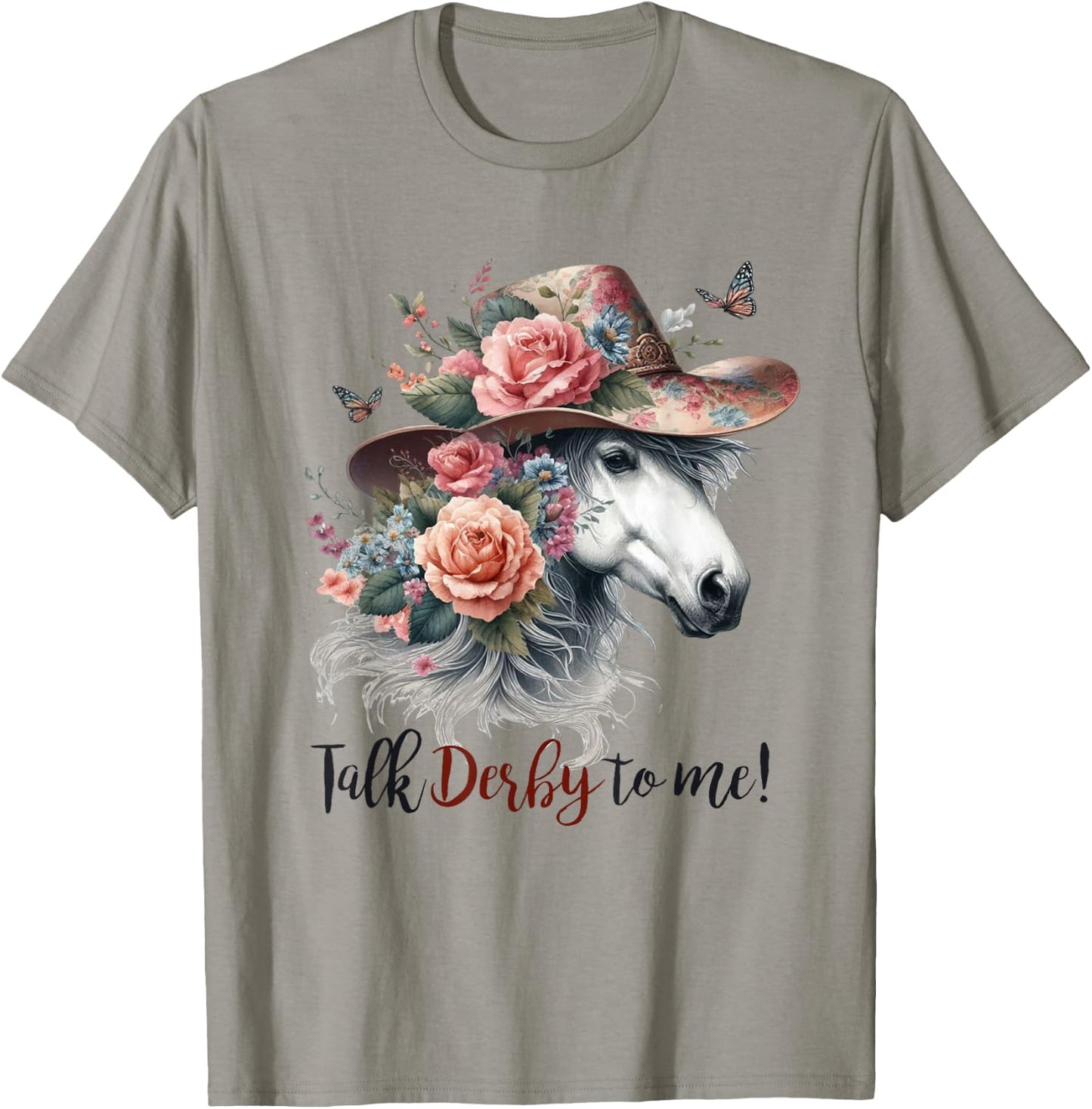Talk Derby To Me Funny Horse Racing Lovers Derby Day Women T-Shirt - T-Shirt | Sand