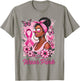 Breast cancer awareness Wear Pink African American support T-Shirt - T-Shirt | Sand
