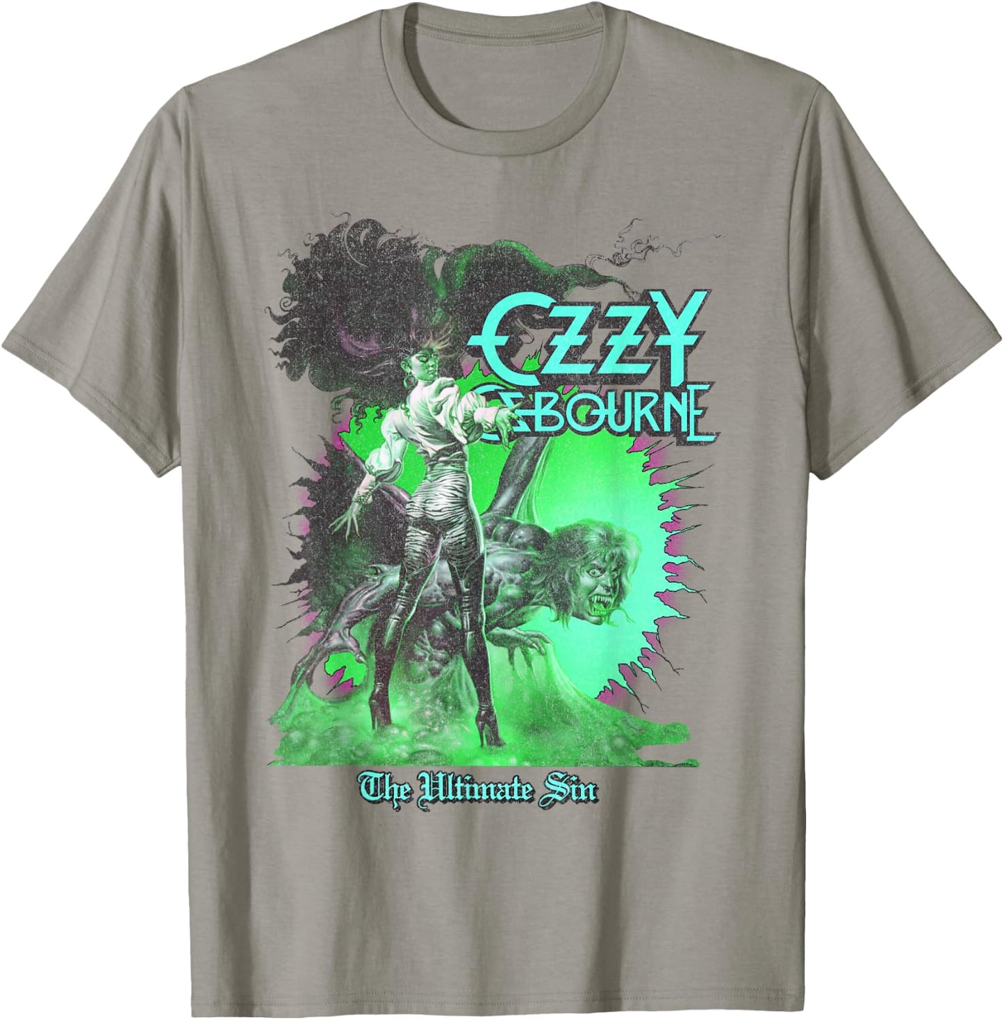 Ozzy Osbourne – Ultimate Sunburst Neon V2 T-Shirt - T-Shirt | Sand