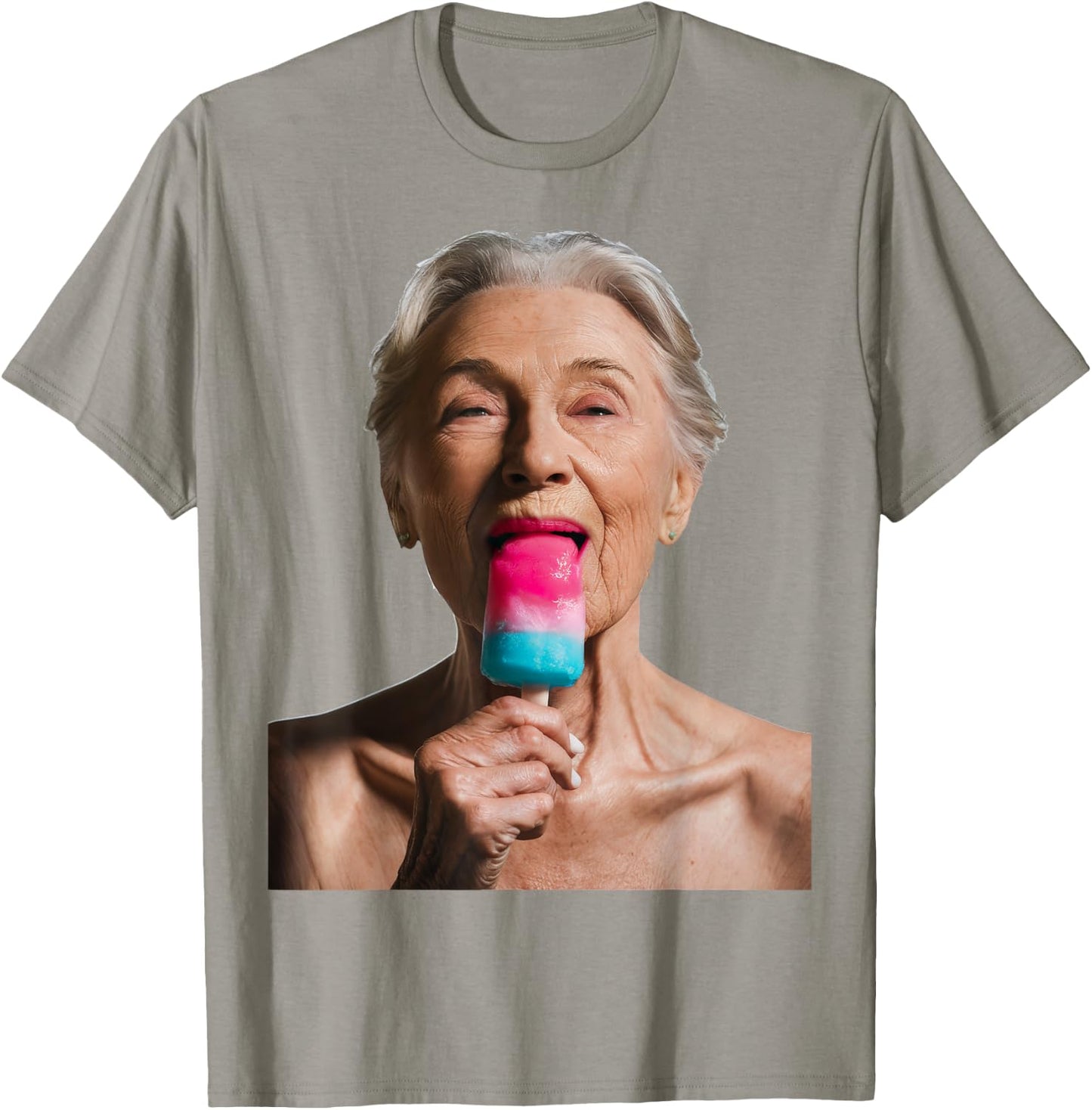 Grandma Licks Ice Cream Women T-Shirt - T-Shirt | Sand