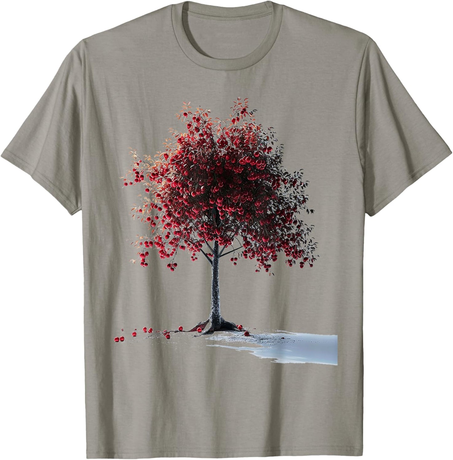 Tree Abstract Graphic Nature Artwork Drawing Tree T-Shirt - T-Shirt | Sand