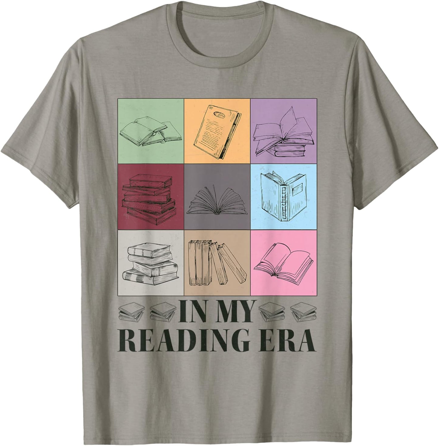 in My Reading Era Bookish Book Lover Book Reader T-Shirt - T-Shirt | Sand