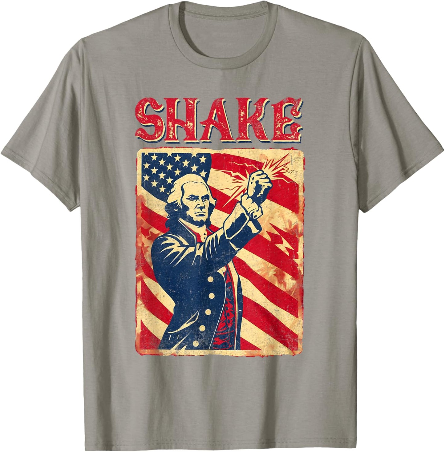 Funny Shake And Bake 4th of July Couple Matching T-Shirt - T-Shirt | Sand