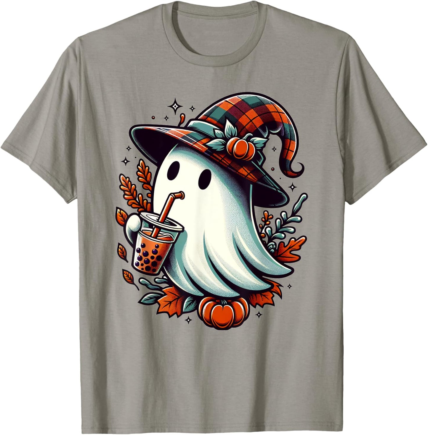 Cute Halloween Ghost Funny Halloween Ghost T-Shirt - T-Shirt | Sand