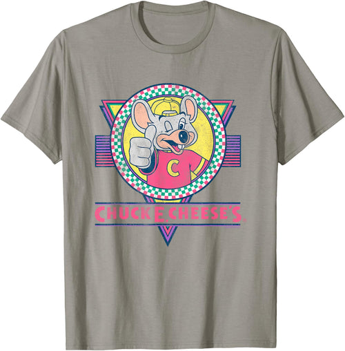 Chuck E. Cheese Winking Thumbs Up Logo Distressed