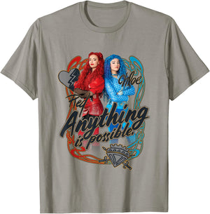 Disney Descendants Red Chloe Anything is Possible Chest Logo T-Shirt - T-Shirt | Sand