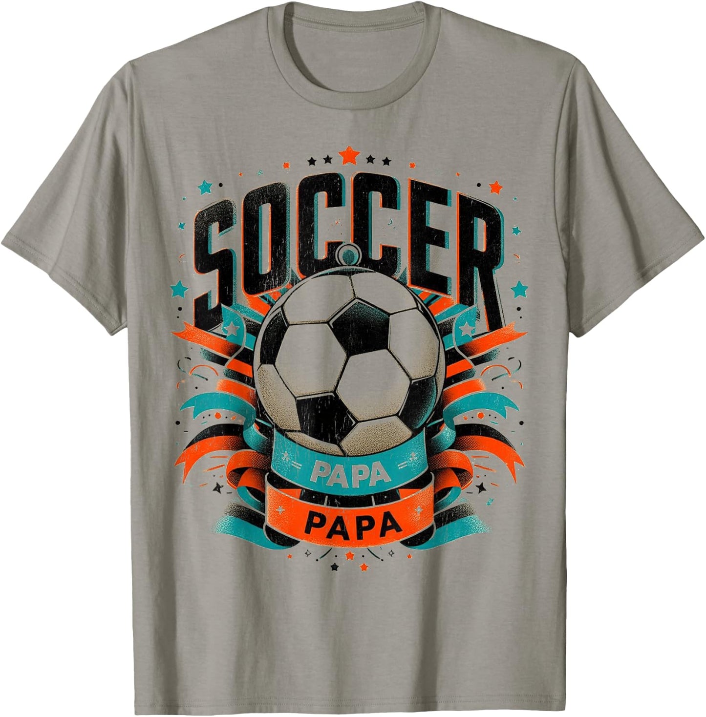 Soccer Papa Family Matching Dad Father's day T-Shirt - T-Shirt | Sand