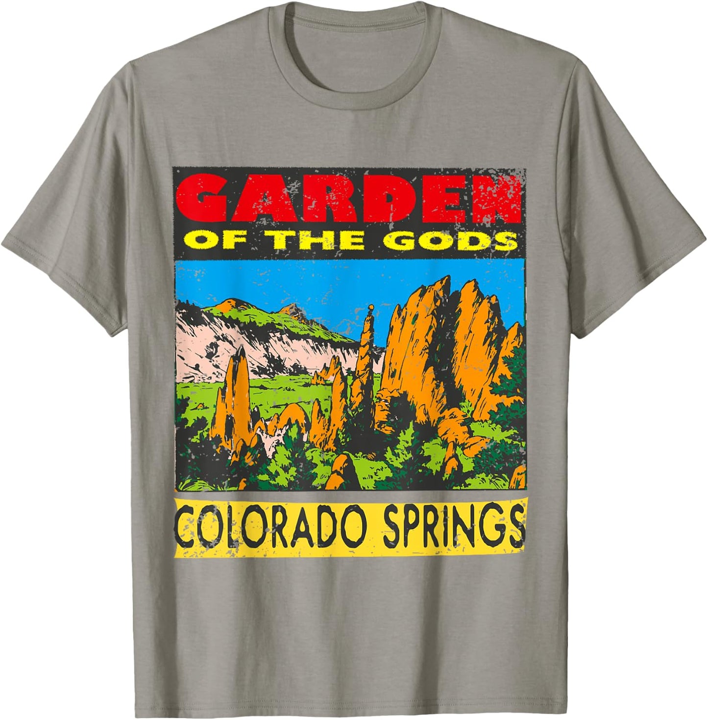 Garden of the Gods Colorado Springs T-Shirt - T-Shirt | Sand