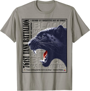 761st Tank Battalion WWII Black Panthers Pride T-Shirt - T-Shirt | Sand