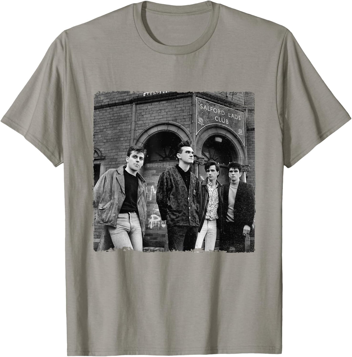 Salford Lads Club The Smiths Band Shot by Stephen Wright T-Shirt - T-Shirt | Sand