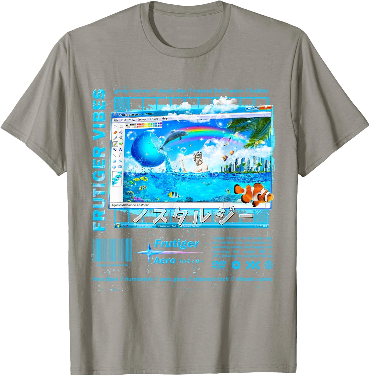 Frutiger Aero Fashion Collection - Frutiger Vibes T-Shirt - T-Shirt | Sand