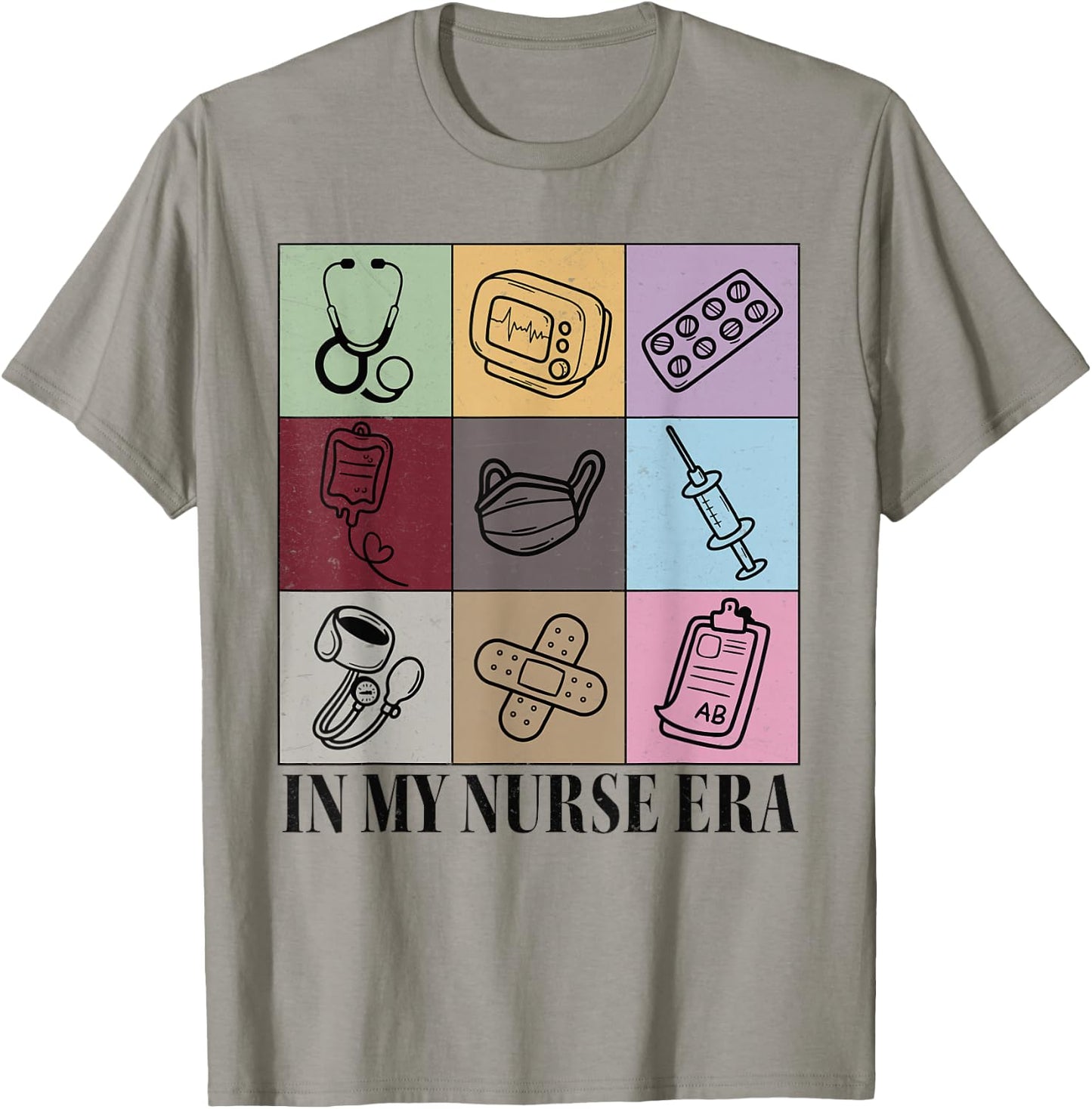 Nurse Shirts In My Nurse Era Shirt Women Nursing School T-Shirt - T-Shirt | Sand