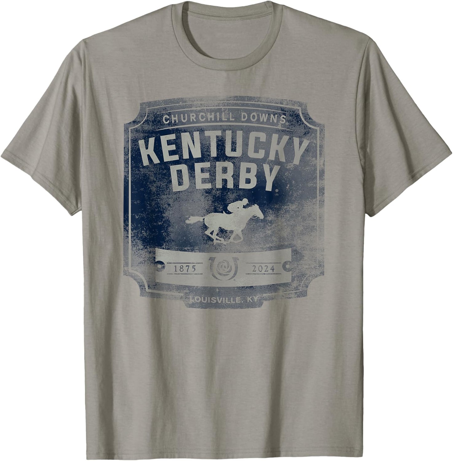 Officially Licensed Kentucky Derby 2024 Vintage Logo T-Shirt - T-Shirt | Sand