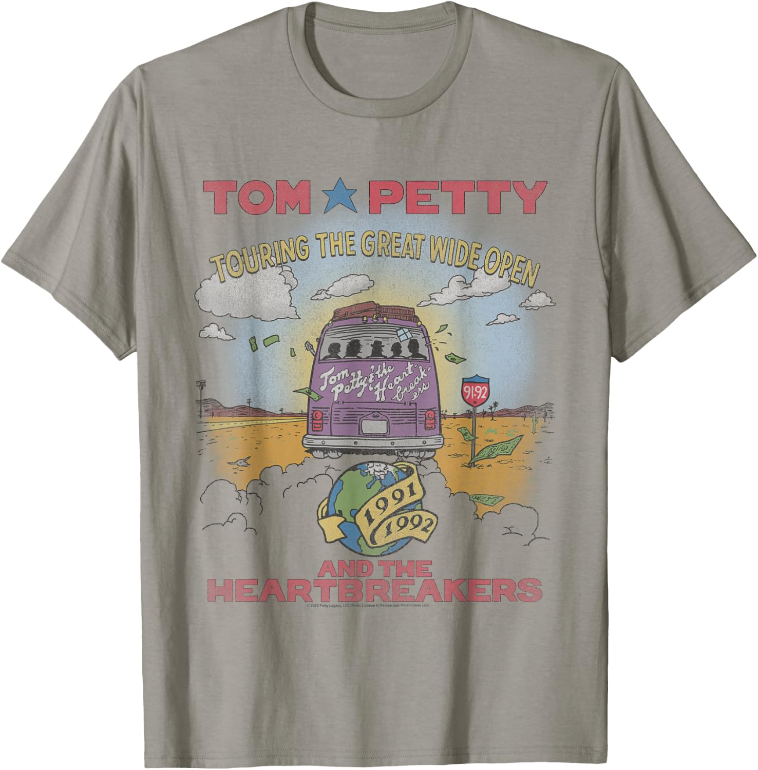 Tom Petty The Great Wide Open T-Shirt - T-Shirt | Sand