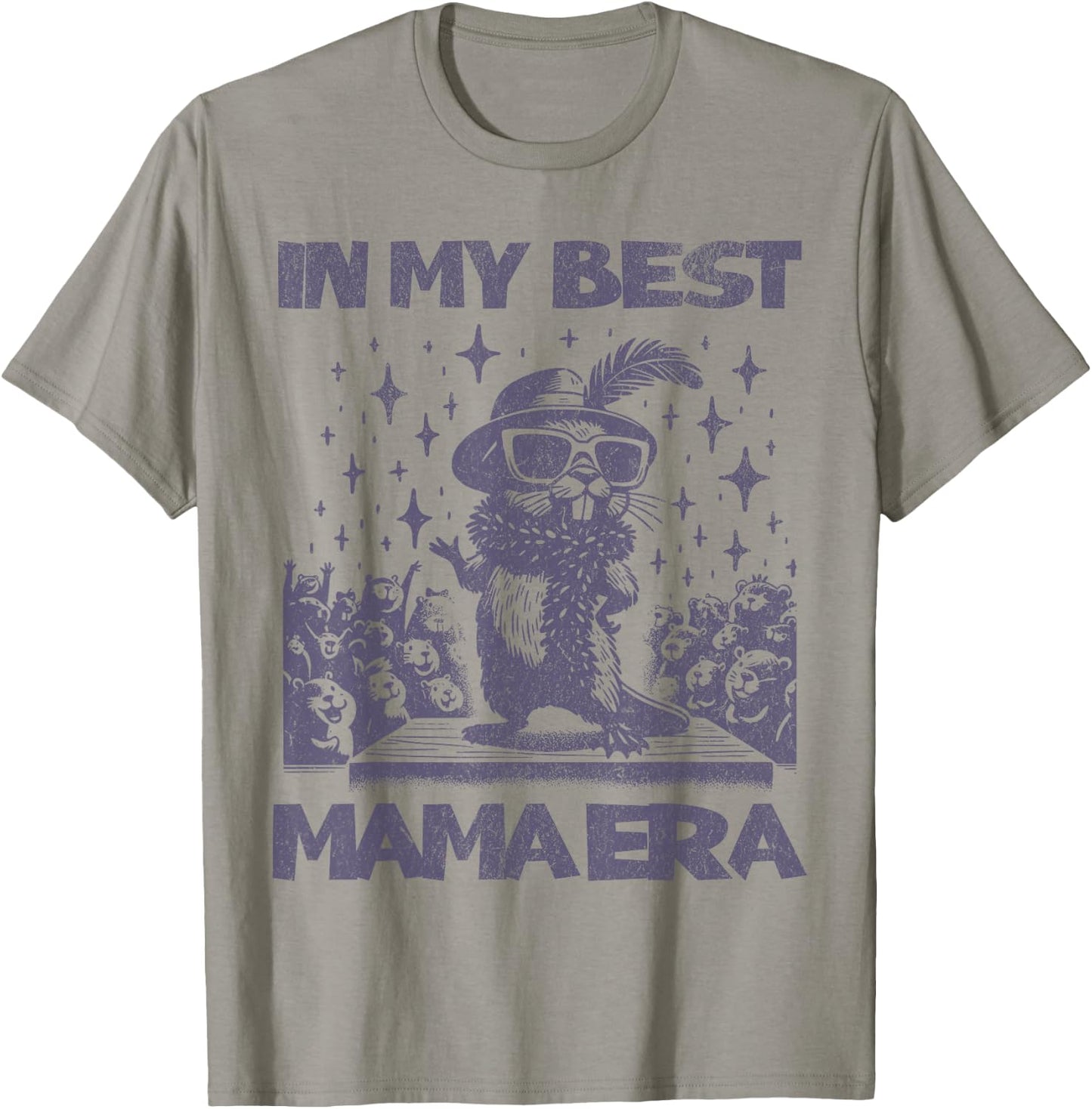 In My Best Mama Era - Glamorous Mama Beaver, Best Mom Ever T-Shirt - T-Shirt | Sand