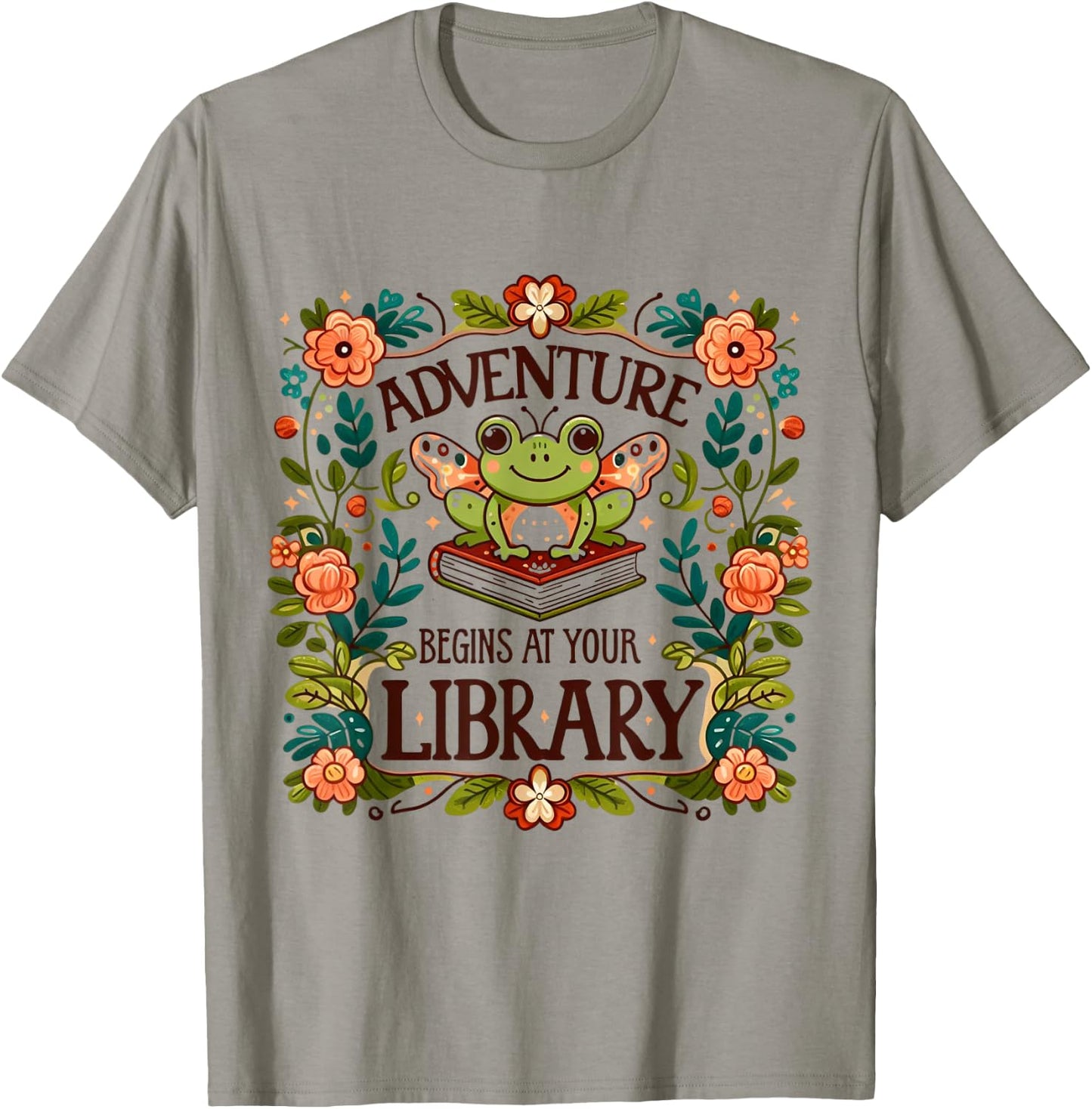 Adventure Begins At Your Library Summer Reading 2024 T-Shirt - T-Shirt | Sand