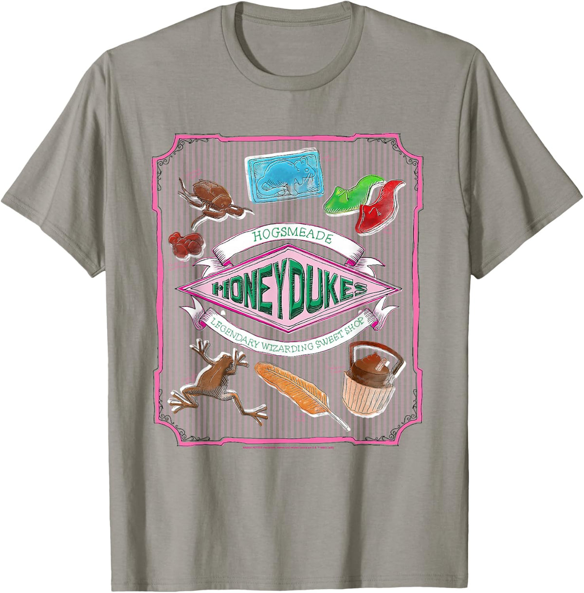 Harry Potter Honeydukes Hogsmeade Label T-Shirt - T-Shirt | Sand