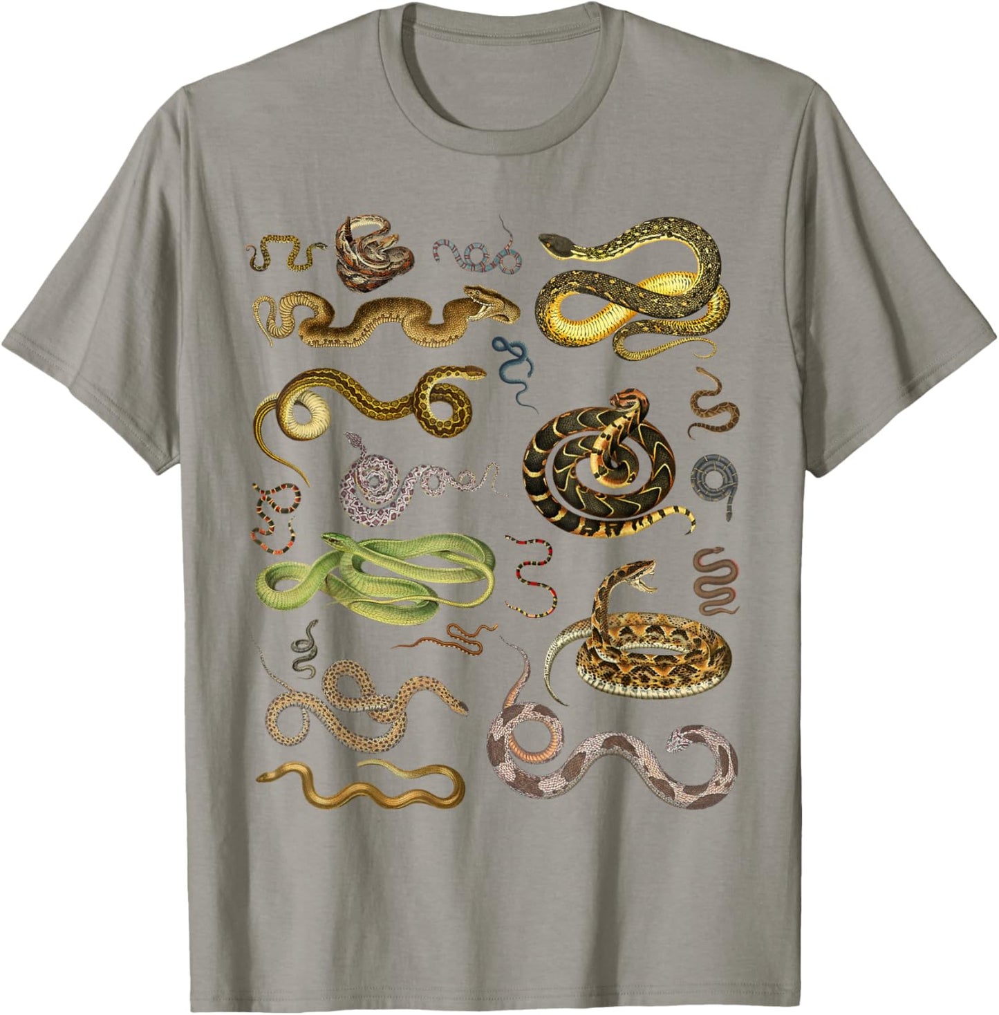 Types Of Snakes Educational Herpetologist Kids Boys Girls T-Shirt - T-Shirt | Sand