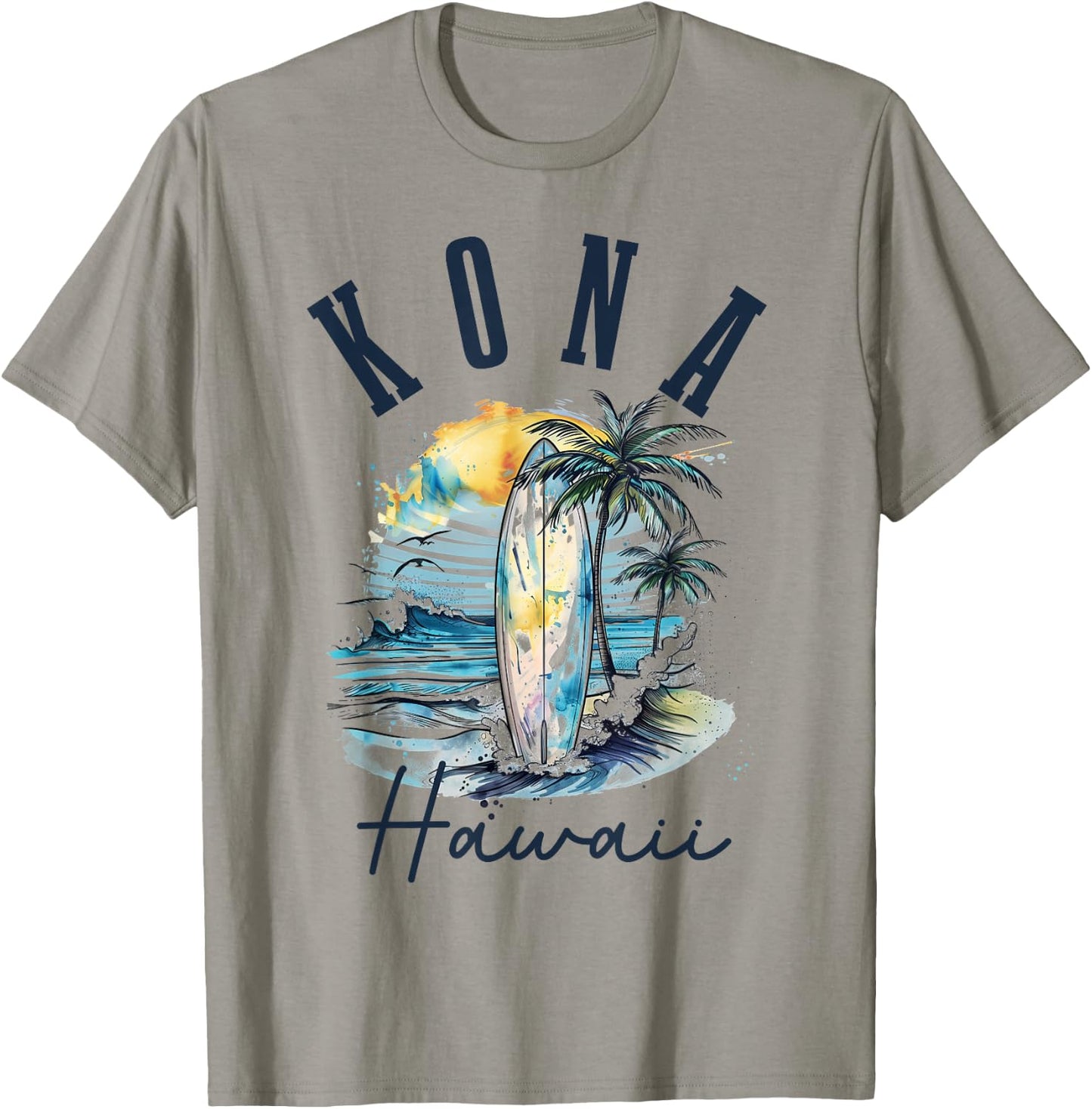 Kona Hawaii Hawaiian Surf Vintage Surfer Surfer T-Shirt - T-Shirt | Sand