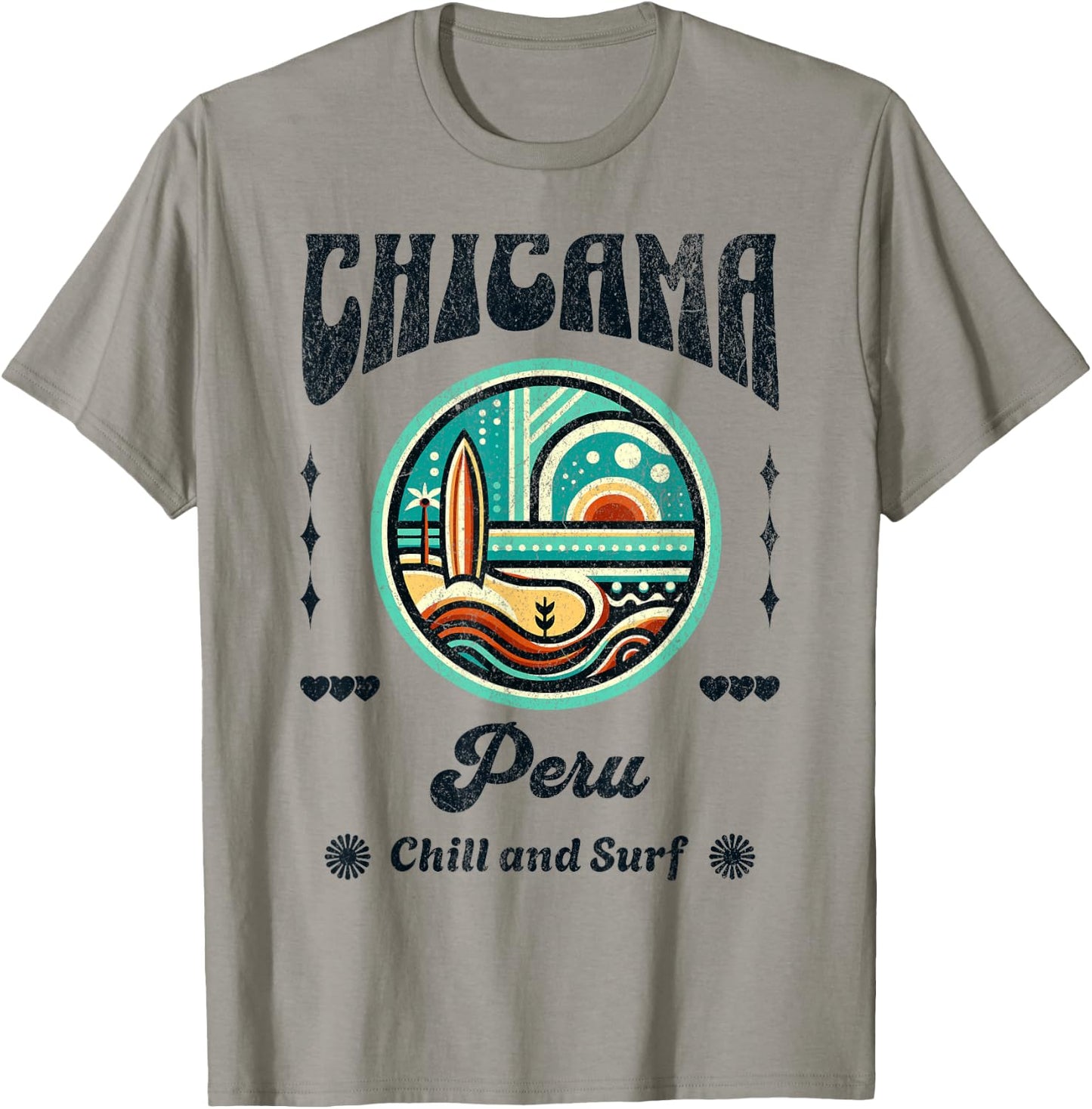 Chicama Peru Retro 70s Coastal T-Shirt - T-Shirt | Sand