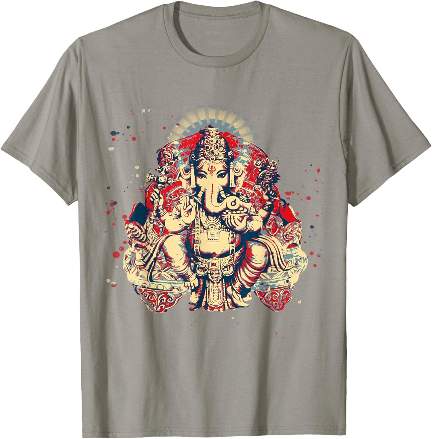 Yoga Shirts Spiritual Hindu God Ganesha Meditation T-Shirt - T-Shirt | Sand