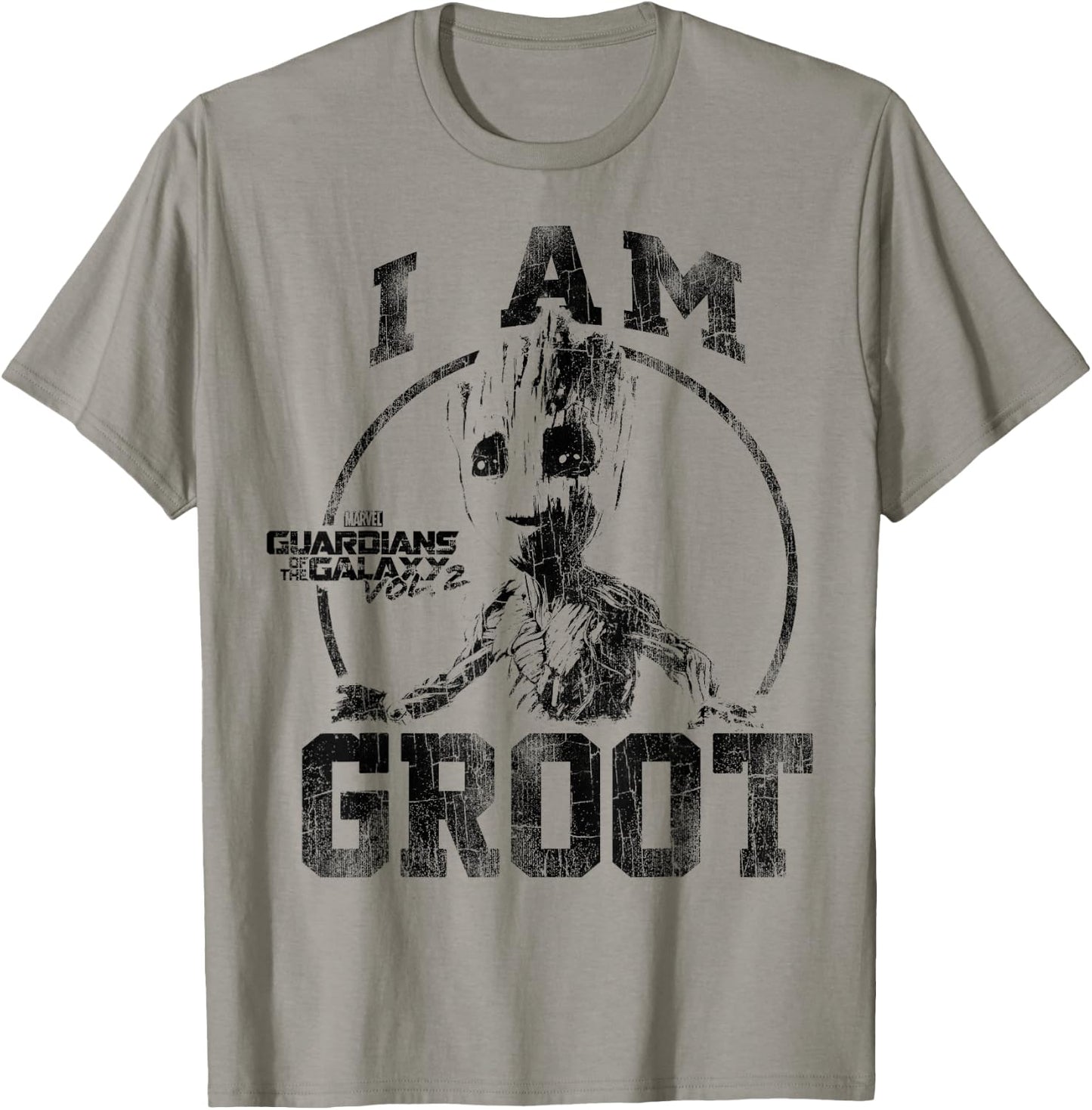 Marvel Guardians Vol.2 I Am Groot Collegiate Vintage T-Shirt - T-Shirt | Sand